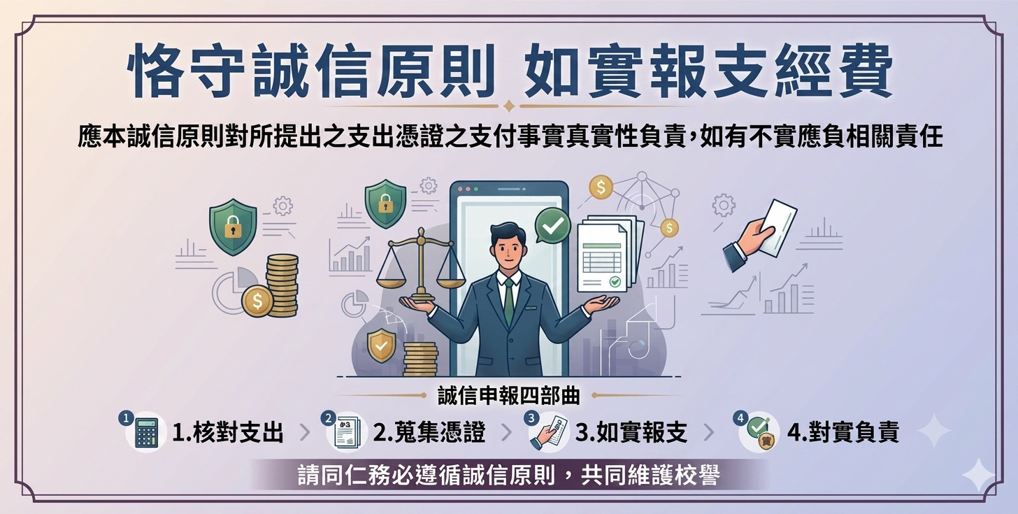 經費報支應本誠信原則